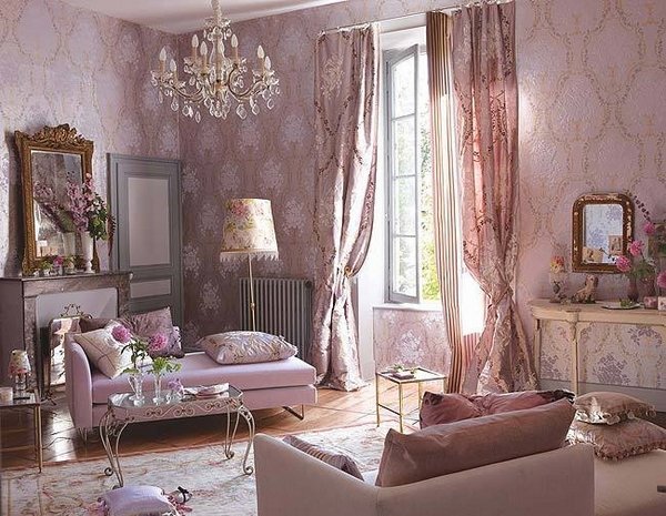 elegant shabby chic living room