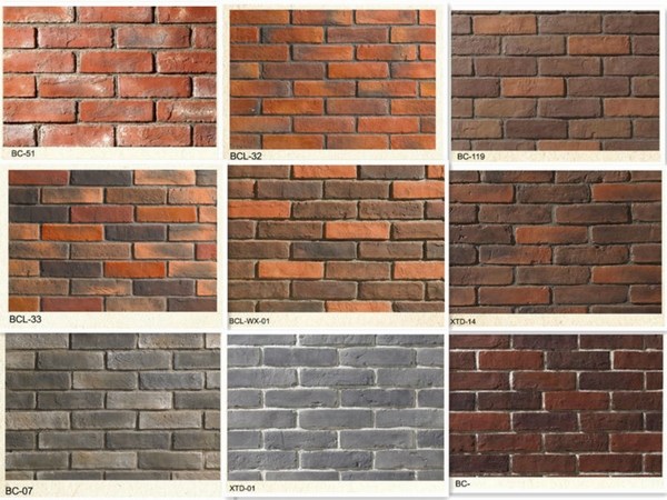 faux brick wall panels colors finishes