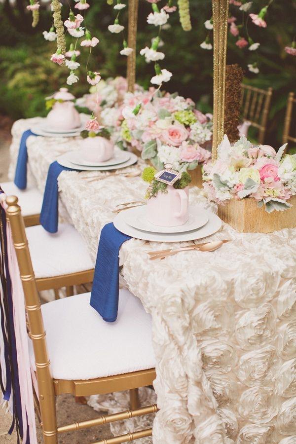 garden bridal table decoration ideas floral centerpice