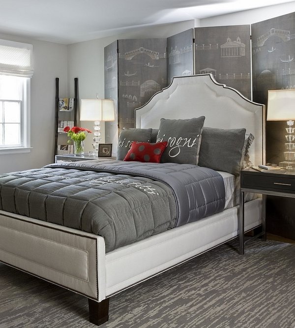 gray-bedroom-red-accent-trend-in-bedroom-paint-modern-designs
