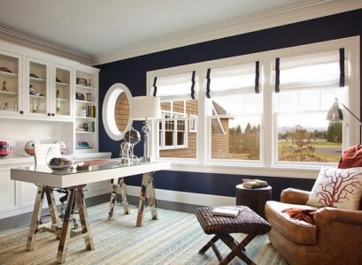 home-office-lighting-ideas-natural-light-window-shades-modern-desk-lamp