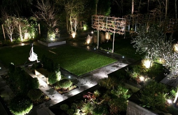in ground-LED-landscape-lighting-modern-patio-lighting-ideas