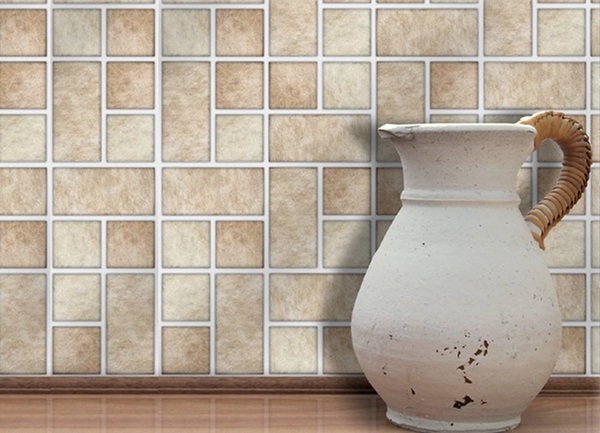 kitchen remodel ideas DIY backsplash ideas self adhesive tiles