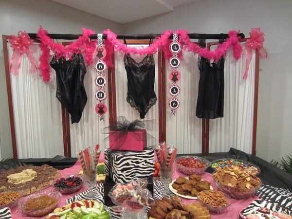 lingerie party decorations food menu 