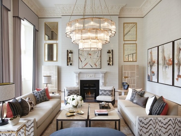 centerpiece spectacular large chandelier sofa set