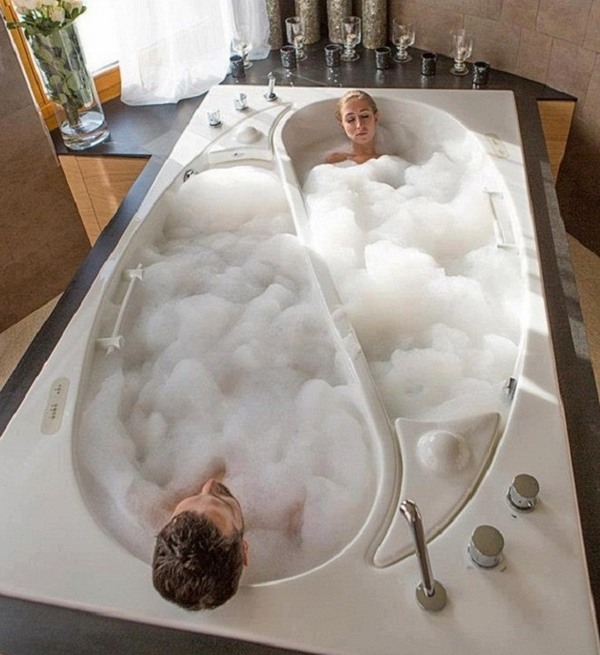 luxury bathtub for two modern bathroom furniture design