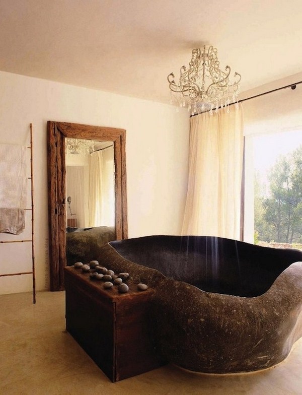 luxurious bathtubs design ideas rustic bathroom interior design 