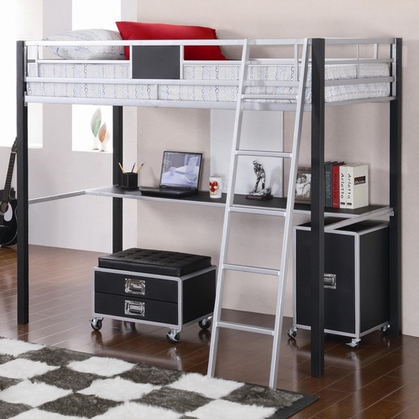 metal bed and desk combo containers on wheels teen bedroom ideas