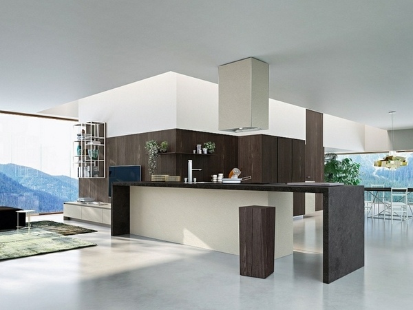 modern kitchen open plan modular cabinets ideas white 