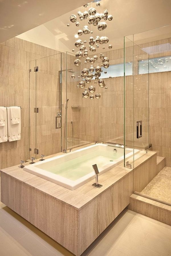 modern metallic baubles minimalist bathroom 
