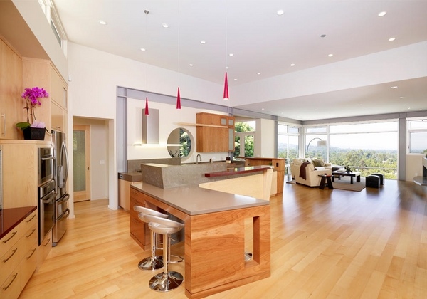 open plan kitchen living room 