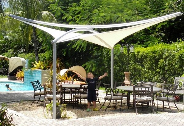 outdoor sun shade ideas sail shades patio design ideas