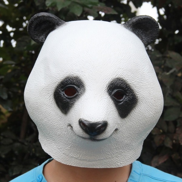 panda-mask-halloween-party-costume ideas cute costume ideas