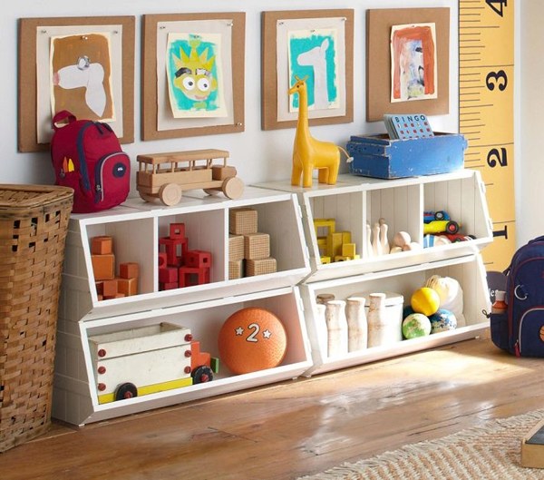 playroom-toy-storage-ideas-open-shelves-cubes-toy-organizers
