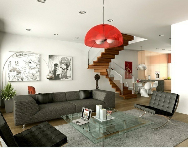 radiant-floor-heating-living room heating ideas space saving
