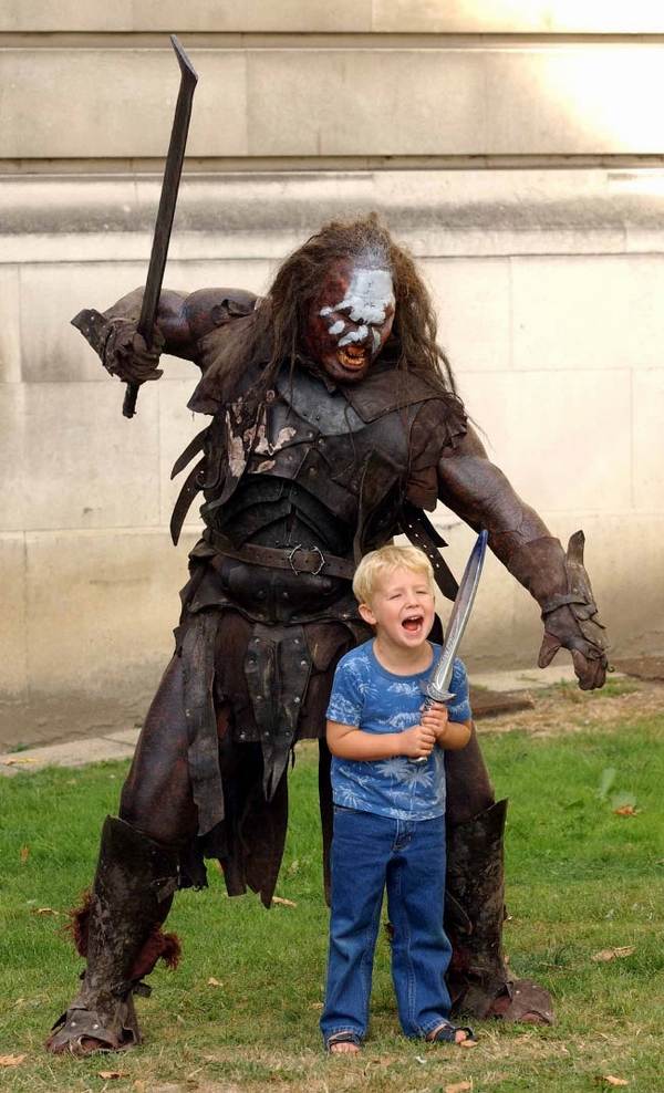 scary-halloween-masks-costumes LOTR Orc costume sword