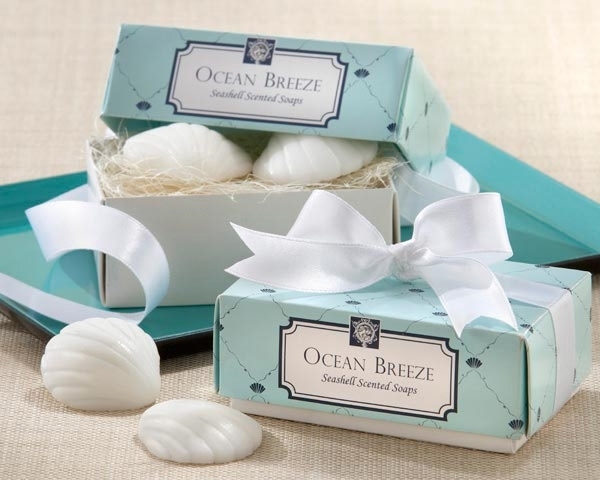 sea shell scented soap wedding shower favors party ideas