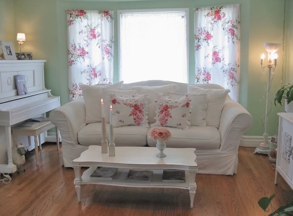 shabby-chic-curtains-living-room-decor-white-furniture-floral-pattern-curtains