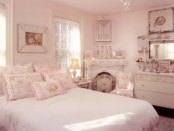 pink omantic bedroom decor floral bedding set