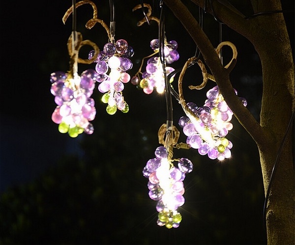 solar string lights led garden lights enertaining lighting grapes lamps