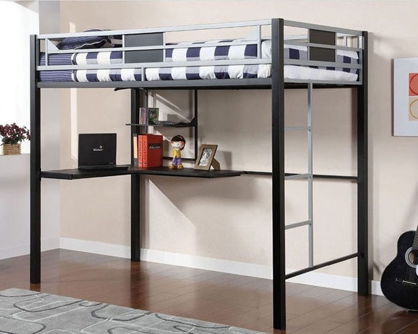 space saving furniture ideas metal bed and desk combo cool teen rooms