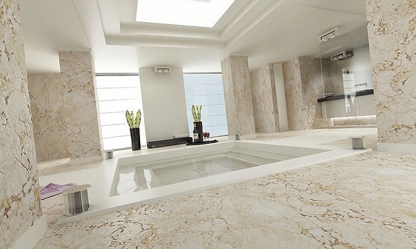 spacious master bathroom interior design ideas huge bathtub walk in shower 