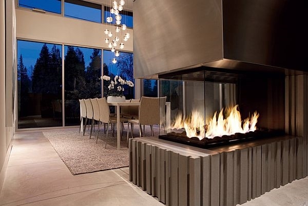 spectacular modern fireplace design idea interior focal point