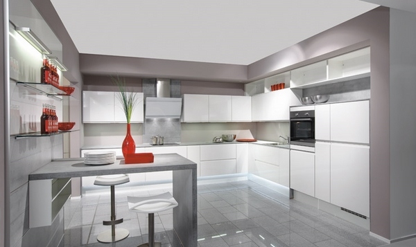 stunning modern modular kitchen designs white floating shelves kitchen bar
