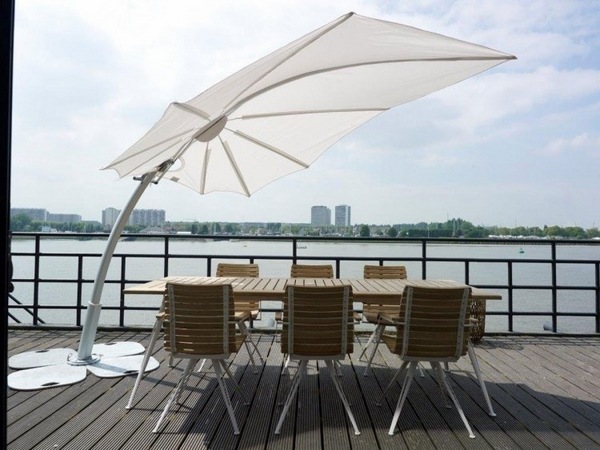 sun protection modern cantilever outdoor umbrella dining furniture