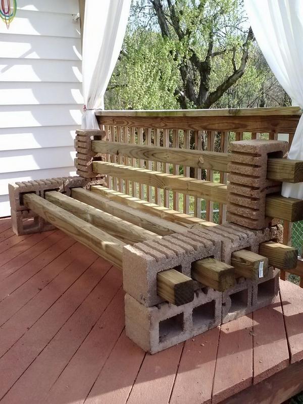 Cinder-block-outdoor-bench-ideas-DIY-garden-furniture-ideas