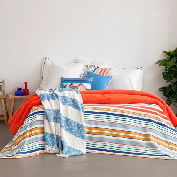 Cotton bedding Zara home bedroom ideas striped colorful bedding sets