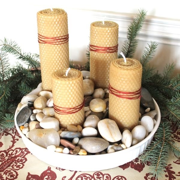 christmas table decoration natural materials 