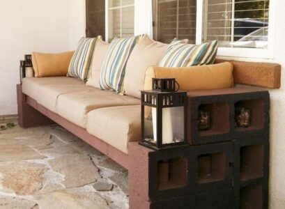 DIY-cinder-block-bench-ideas-garden-furniture-brown-blocks-beige-cushions