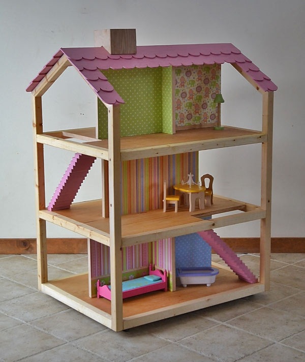 DIY dollhouse plans dollouse furniture ideas playroom ideas