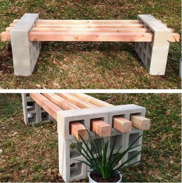 DIY-garden-bench-ideas-garden-furniture-budget-cinder-blocks 