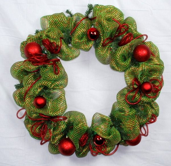 How to make Christmas deco wreath tutorial 