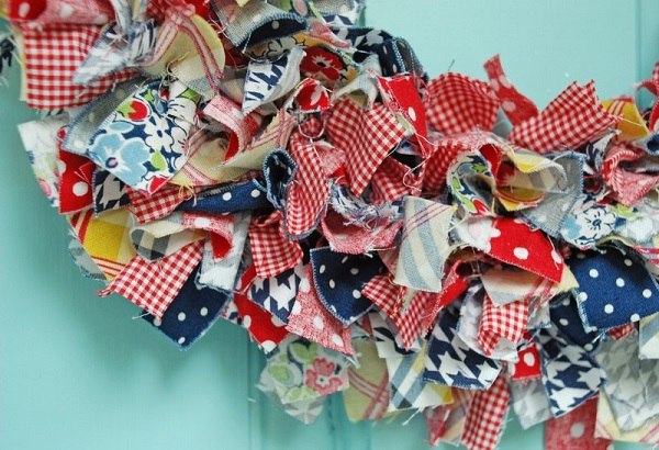 How to make a rag wreath step by step instructions step 3 