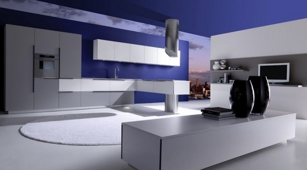 Modern kitchen white matt minimalist design SEGNO