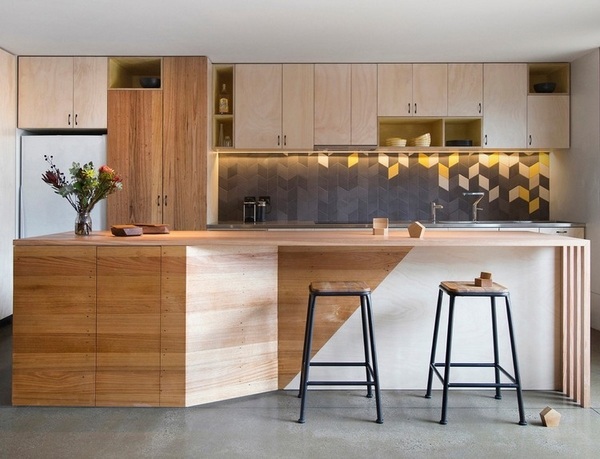  oak cabinet fronts kitchen island LED lighting