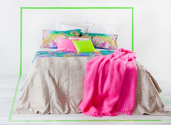  bright colors pink green modern 
