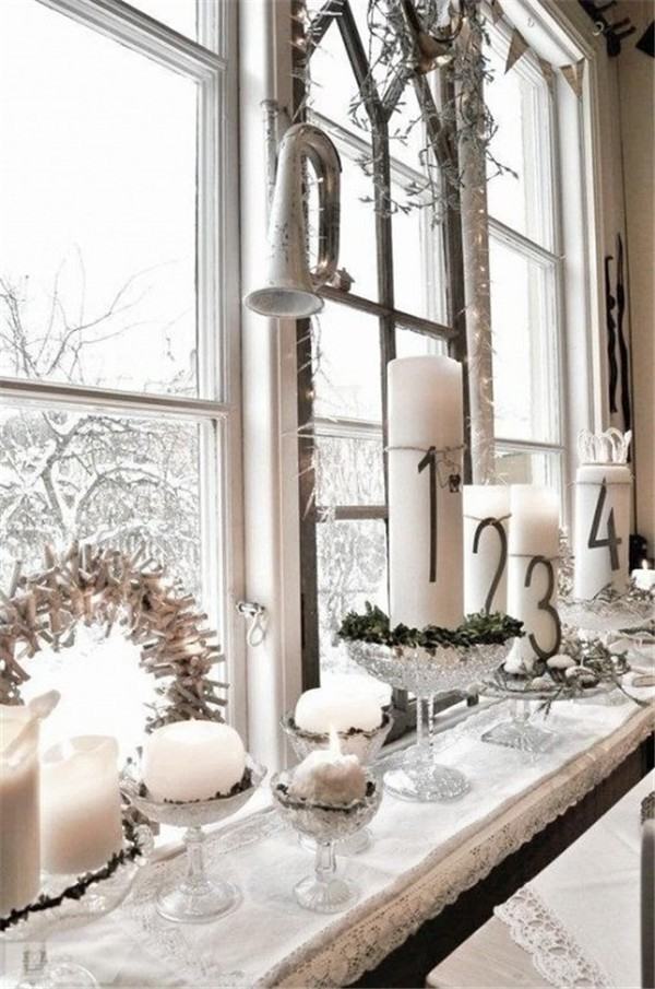awesome ideas white candles wreath