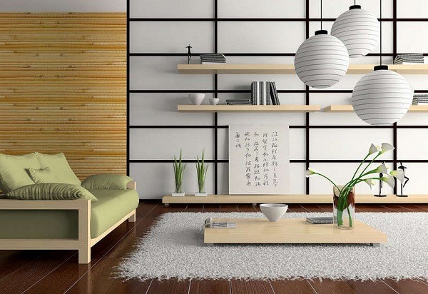 Japanese Style House Interior How To, Japanese Wall Shelves Design Ideas