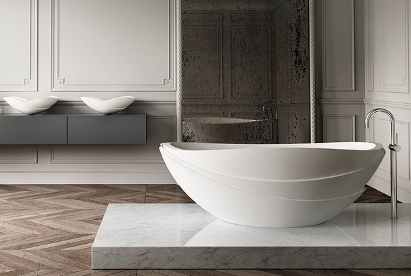modern freestanding bathtubs oval shape luxury bathroom ideas