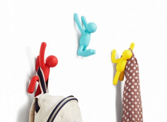 awesome-wall-mounted-funky-coat-hooks -climbing-men-different-colors