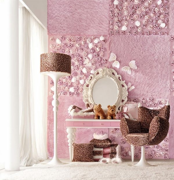bedroom design luxury pink girls bedroom teen bedroom decoration ideas dressing table floor lamp
