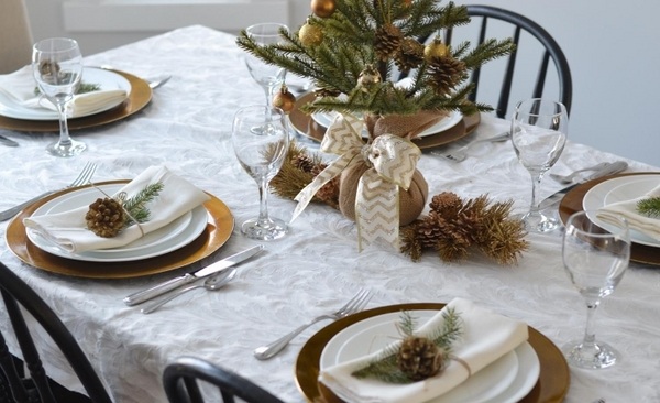  DIY table decoration festive table setting 