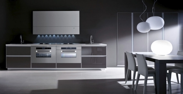 designer kitchen modern glossy cabinets UNIKA 