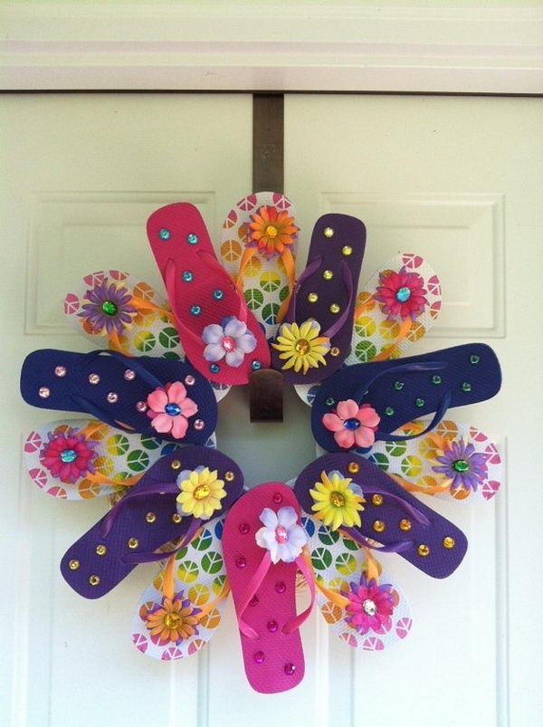 diy front door decoration summertime crafts
