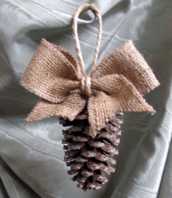 easy creative christmas crafts ideas natural materials DIY tree ornaments