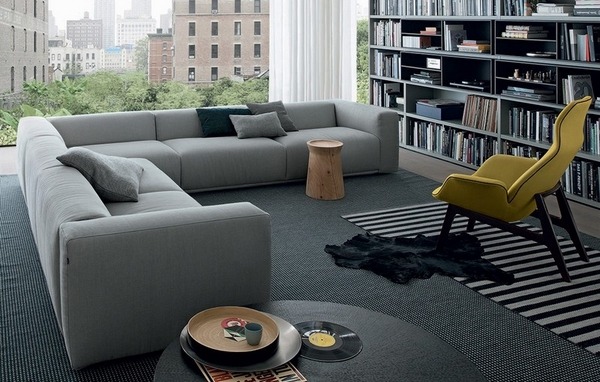 elegant corner sofa ideas carpet bookshelves 